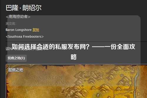 如何選擇合適的私服發(fā)布網(wǎng)？——一份全面攻略